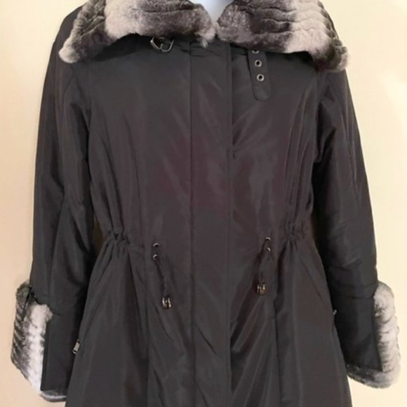 Winter coat with real fur - Picture 4 of 17